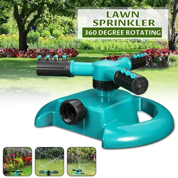 New Garden Sprinklers Automatic Watering Grass Lawn 360 Degree Fully 3 Nozzle Circle Rotating Irrigation System
New Garden Sprinklers Automatic Watering Grass Lawn 360 Degree Fully 3 Nozzle Circle Rotating Irrigation System