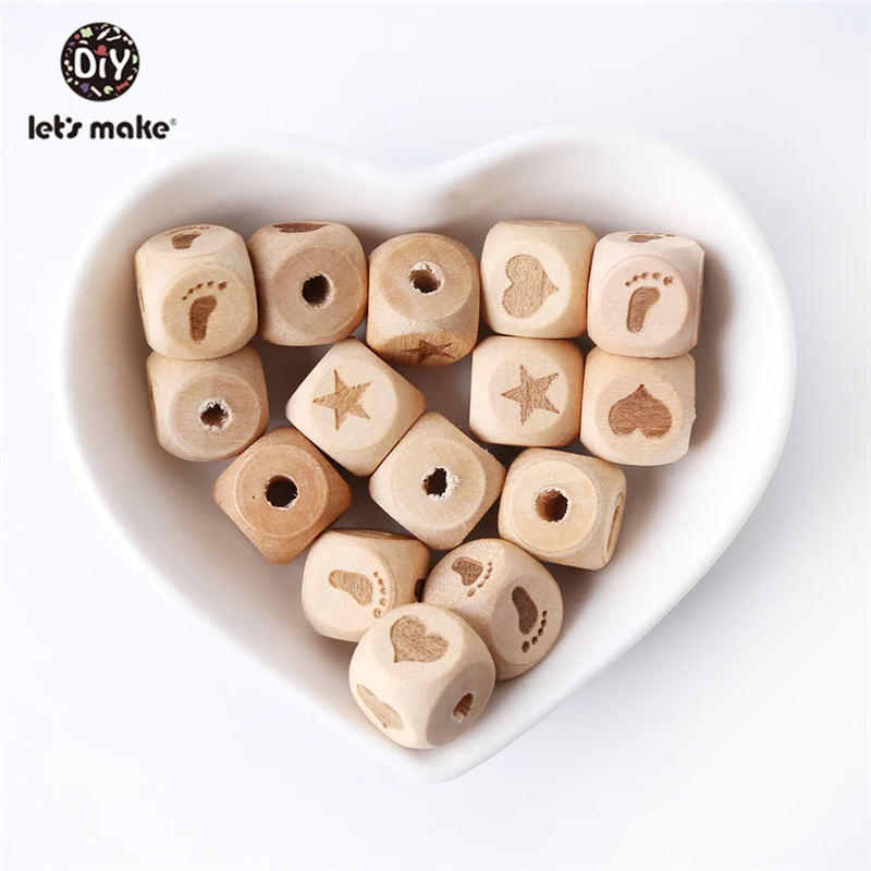 Let's Make Baby Teether 10pc 12 mm Wood Beads Heart Star Ankle Food Grade Wooden Teether DIY Necklace Teething Toys Baby Product
Let's Make Baby Teether 10pc 12 mm Wood Beads Heart Star Ankle Food Grade Wooden Teether DIY Necklace Teething Toys Baby Product