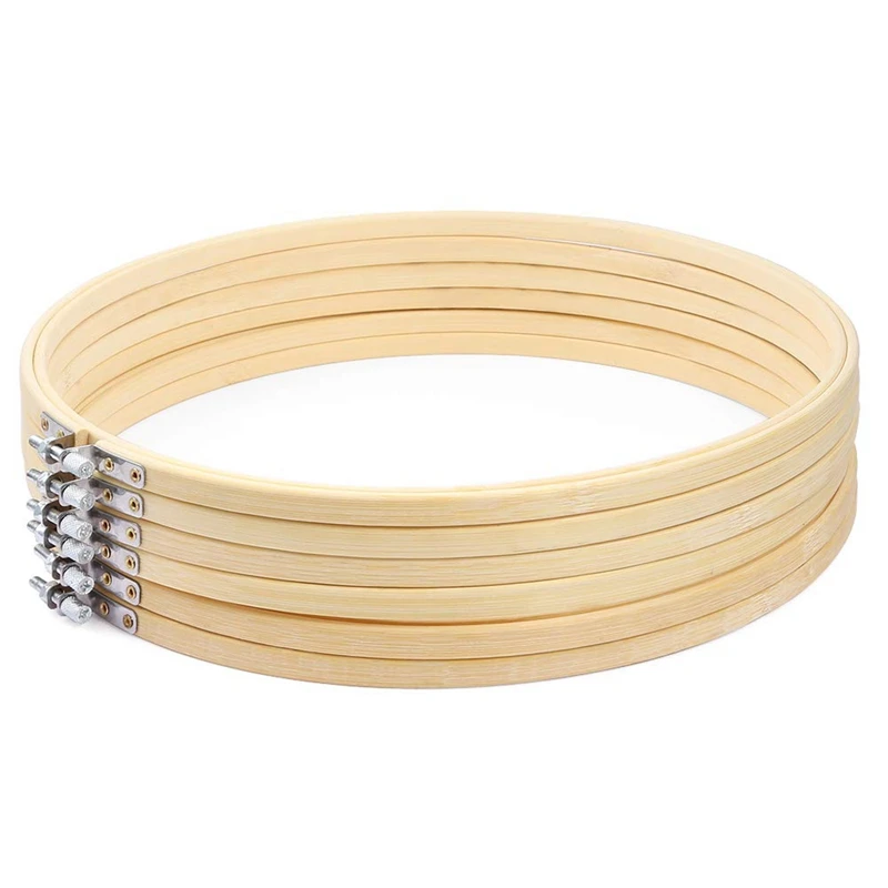 6 Pieces 12 Inch Wooden Round Embroidery Hoops Adjustable Bamboo Circle Cross Stitch Hoop Ring Bulk For Art Craft Handy Sewing
6 Pieces 12 Inch Wooden Round Embroidery Hoops Adjustable Bamboo Circle Cross Stitch Hoop Ring Bulk For Art Craft Handy Sewing