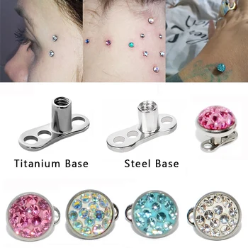 1PC Dermal Anchor Top Piercing with Base Skin Diver Surface Ring Micro Retainers Hide-it In Body Implant Stud Dermal Jewelry 16G
1PC Dermal Anchor Top Piercing with Base Skin Diver Surface Ring Micro Retainers Hide-it In Body Implant Stud Dermal Jewelry 16G
