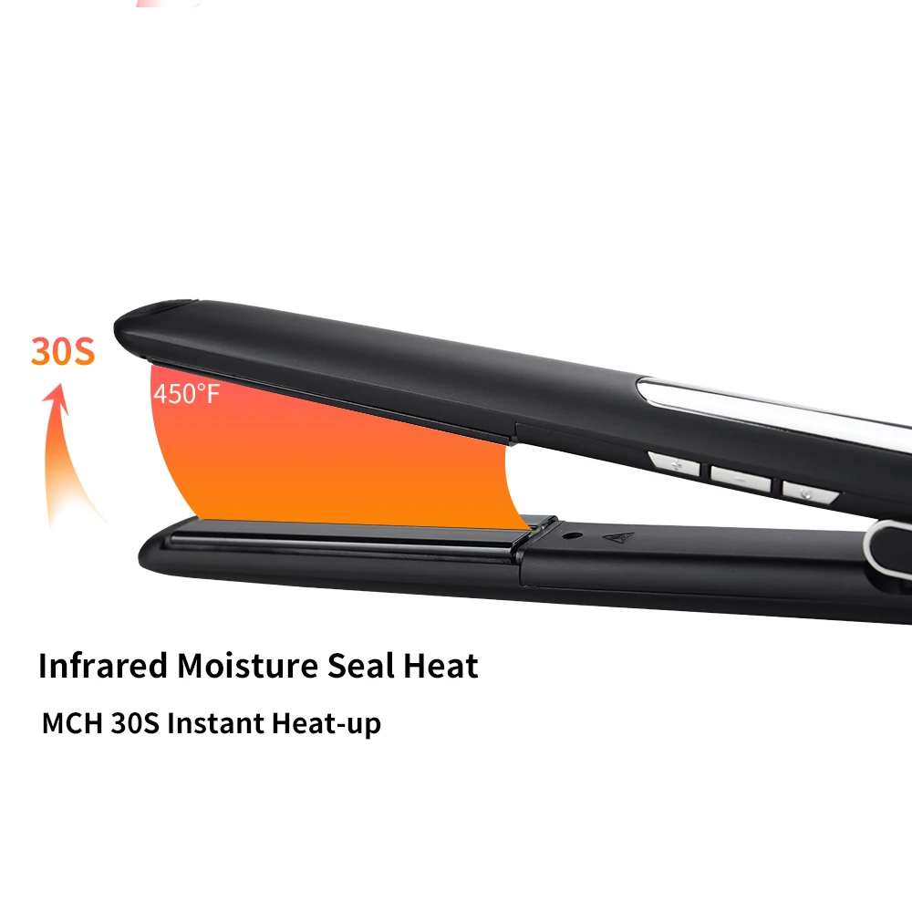 Professional Hair Straightener Curler Hair Flat Iron Negative Ion Infrared Hair Straighting Curling Iron Corrugation LED Display
Professional Hair Straightener Curler Hair Flat Iron Negative Ion Infrared Hair Straighting Curling Iron Corrugation LED Display
