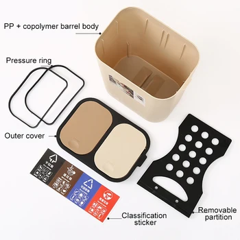 Classification Trash Can Double Covered Double Cover Wet and Dry Separation Bin for Kitchen Waste Baskets XHC88
Classification Trash Can Double Covered Double Cover Wet and Dry Separation Bin for Kitchen Waste Baskets XHC88
