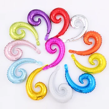 50PC/Lot Single Roll/Double Roll Spiral Balloon Aluminum Film Colorful Party Decoration Balloon Baby Shower Supplies Balloon
50PC/Lot Single Roll/Double Roll Spiral Balloon Aluminum Film Colorful Party Decoration Balloon Baby Shower Supplies Balloon