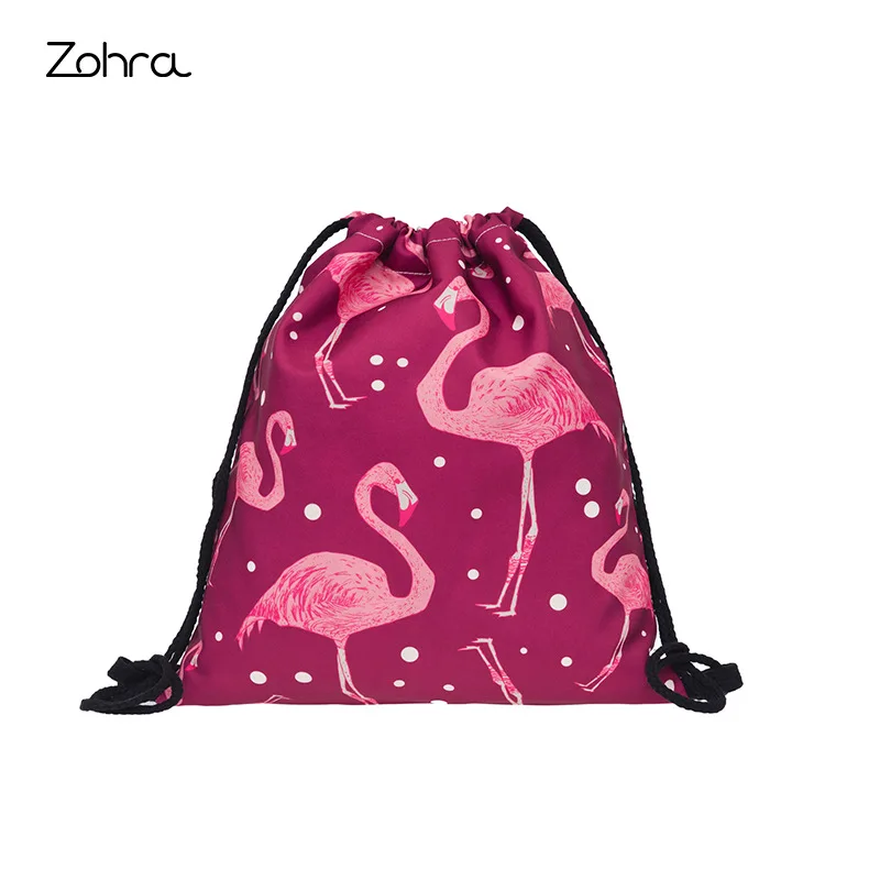 Zohra New Style AliExpress 3D Digital Printing Flamingo Drawstring Bag Shopping Storage Drawstring Bag Europe And America Custom
Zohra New Style AliExpress 3D Digital Printing Flamingo Drawstring Bag Shopping Storage Drawstring Bag Europe And America Custom