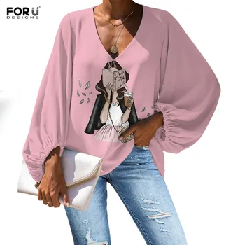 FORUDESIGNS Blusas Femininas 2020 Fashion Sister Brand Women Clothes Long Sleeve V-neck Ladies Blouses Casual Tops for Teenagers
FORUDESIGNS Blusas Femininas 2020 Fashion Sister Brand Women Clothes Long Sleeve V-neck Ladies Blouses Casual Tops for Teenagers