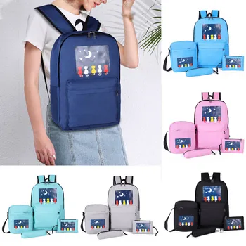 Dropshipping 4Pcs Women Students Nylon School Backpack+Crossbody Bag+Clutch Bag+Pen Bag Casual Dress Women Korea style
Dropshipping 4Pcs Women Students Nylon School Backpack+Crossbody Bag+Clutch Bag+Pen Bag Casual Dress Women Korea style