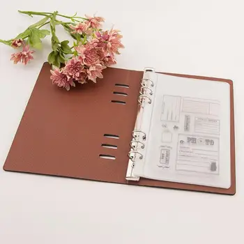 DIY Scrapbooking Cutting Dies Stamps Collections Case Stencil Synthetic Leather Storage Book Case Template Holder
