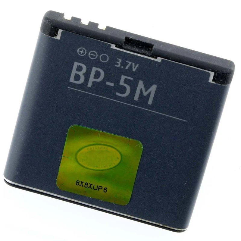 Original BP-5M phone battery for Nokia 6220 Classic 6500 Slide 8600 Luna 6110 Navigator 5610 5700 6500S 7390
Original BP-5M phone battery for Nokia 6220 Classic 6500 Slide 8600 Luna 6110 Navigator 5610 5700 6500S 7390