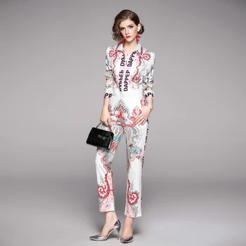 2019 autumn new fashion trend women's temperament net red suit casual long-sleeved jacket feet pants two-piece
2019 autumn new fashion trend women's temperament net red suit casual long-sleeved jacket feet pants two-piece