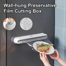 Adjustable Food Wrap Dispenser Cutter Cling Film Wrap Dispenser Suction Cup Plastic Sharp Cutter Storage Holder Kitchen Tool New
Adjustable Food Wrap Dispenser Cutter Cling Film Wrap Dispenser Suction Cup Plastic Sharp Cutter Storage Holder Kitchen Tool New