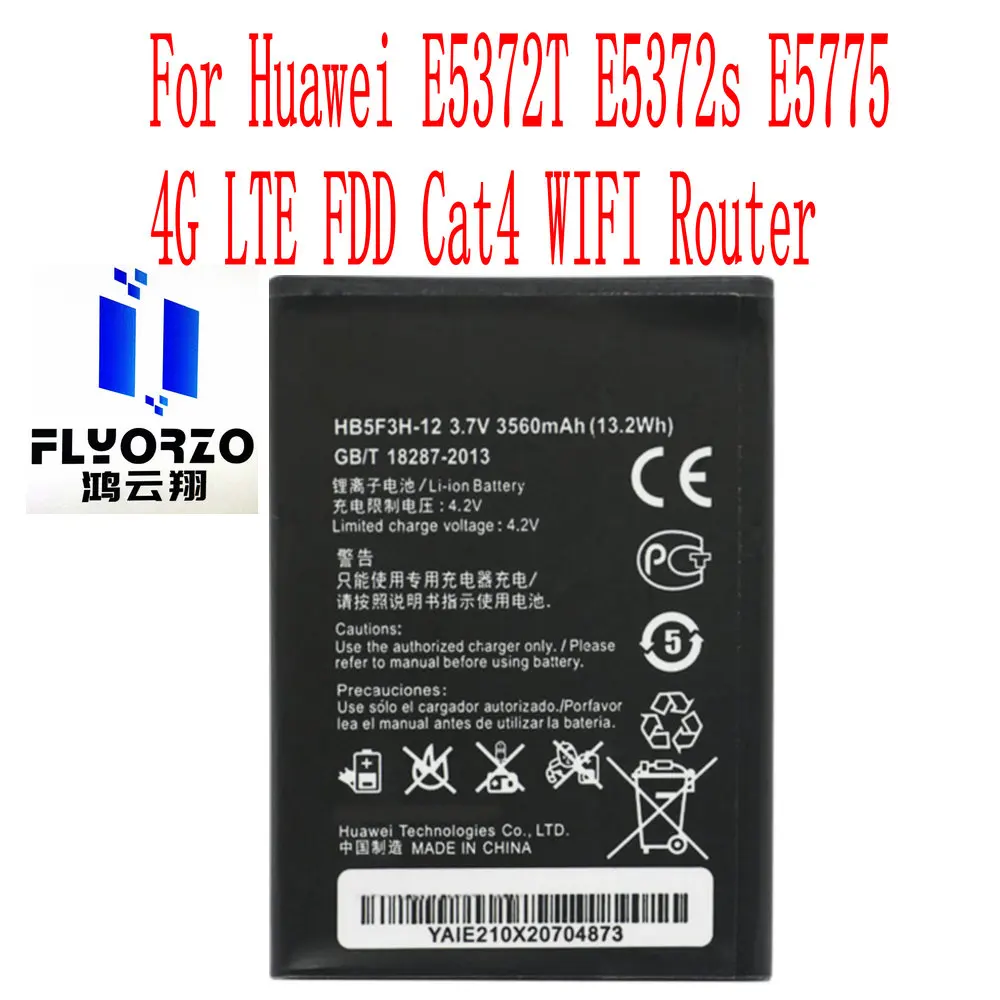 Новый высококачественный внешний аккумулятор 3560 мАч для Huawei E5372T E5372s E5775 4G LTE FDD Cat4
