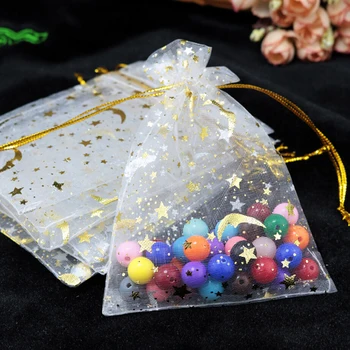 100pcs Organza Moon Star Stretchable Bags Gift Packaging Display Jewelry Pouches 
100pcs Organza Moon Star Stretchable Bags Gift Packaging Display Jewelry Pouches
