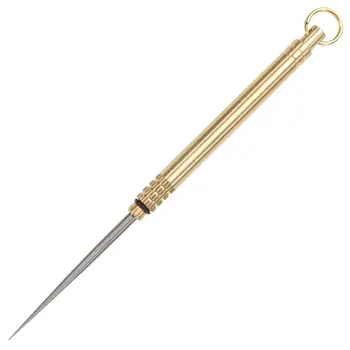 Reusable Toothpick Golden High-quality Stainless Steel Non-rust Waterproof Brass Fruit Pick + Toothpick Holder with Keychain
Reusable Toothpick Golden High-quality Stainless Steel Non-rust Waterproof Brass Fruit Pick + Toothpick Holder with Keychain