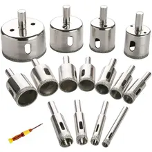 16pcs Diamond Coated Drill Bit 6-50mm for Tile Marble Glass Ceramic Hole Saw Drill Diamond Core Bit
16pcs Diamond Coated Drill Bit 6-50mm for Tile Marble Glass Ceramic Hole Saw Drill Diamond Core Bit