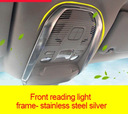 For Citroen c5 Aircross stainless steel silver blue titanium Front reading light frame 1pc
For Citroen c5 Aircross stainless steel silver blue titanium Front reading light frame 1pc
