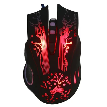 Professional LED Lighting Wired Gaming Mouse 4800 DPI Optical USB Computer Mouse Gamer for Computer Overwatch Pubg Dota 2
Professional LED Lighting Wired Gaming Mouse 4800 DPI Optical USB Computer Mouse Gamer for Computer Overwatch Pubg Dota 2