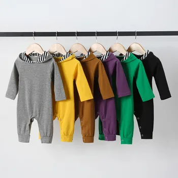 Fashion Baby Clothes Baby Boy Girl Clothes Baby Romper Spring Sport Long Sleeve Solid Striped Hooded Jumpsuit Clothes Free Ship
Fashion Baby Clothes Baby Boy Girl Clothes Baby Romper Spring Sport Long Sleeve Solid Striped Hooded Jumpsuit Clothes Free Ship