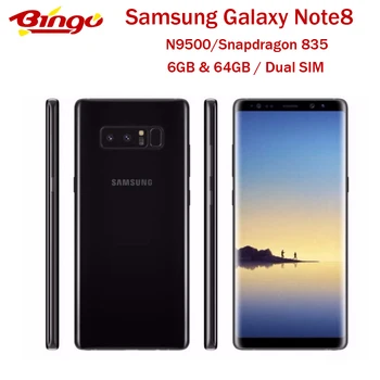 

Samsung Galaxy Note8 N9500 64GB Note 8 Original Unlocked LTE Phone Snapdragon 835 Octa Core 6.3" Dual 12MP 6GB&64GB Dual SIM NFC