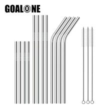 GOALONE 4Pcs/Set Reusable Drinking Straw 304 Stainless Steel 6mm Metal Straw with Cleaner Brush Cocktail Accessories Wholesale
GOALONE 4Pcs/Set Reusable Drinking Straw 304 Stainless Steel 6mm Metal Straw with Cleaner Brush Cocktail Accessories Wholesale