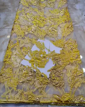 2020 High quality African Nigeria Lace Fabric in Yellow Embroidery brocade lace For Party Dress French Mesh Lace Fabric YYA4-1 
2020 High quality African Nigeria Lace Fabric in Yellow Embroidery brocade lace For Party Dress French Mesh Lace Fabric YYA4-1