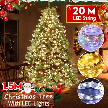 Home Christmas Tree Green Plastic Tree 150cm New Year Home Decor Christmas Tree With LED String Remote Control Garden
Home Christmas Tree Green Plastic Tree 150cm New Year Home Decor Christmas Tree With LED String Remote Control Garden