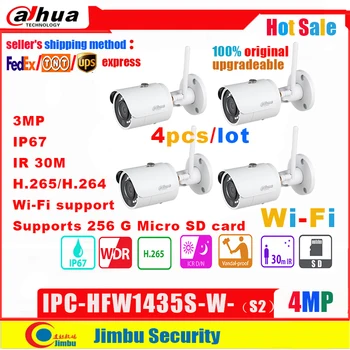 Dahua 4MP IP Camera IPC-HFW1435S-W WIFI IR30M IP67 H.265 IR30M Mini-Bullet Wi-Fi Network Camera Micro SD card slot 
Dahua 4MP IP Camera IPC-HFW1435S-W WIFI IR30M IP67 H.265 IR30M Mini-Bullet Wi-Fi Network Camera Micro SD card slot