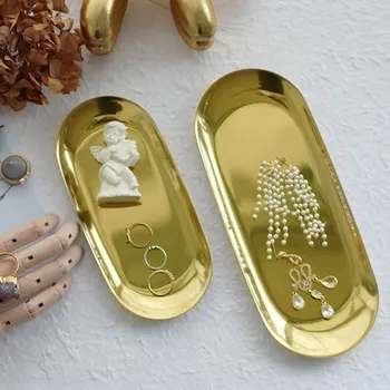 Stainless Steel Plate Oval Cosmetics Jewelry Organizer Home Decor Oval Jewelry Tray Delicate Gold Dish Fruit Trays Jewelry Tray
Stainless Steel Plate Oval Cosmetics Jewelry Organizer Home Decor Oval Jewelry Tray Delicate Gold Dish Fruit Trays Jewelry Tray