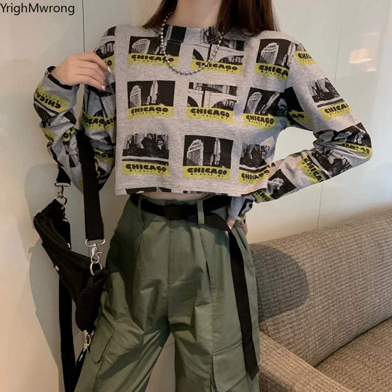 Letter Graphic Long Sleeve Print Crop Top Women Sexy Streetwear Harajuku Short T Shirt Tee T-Shirt Cropped Autumn Pullover Punk
Letter Graphic Long Sleeve Print Crop Top Women Sexy Streetwear Harajuku Short T Shirt Tee T-Shirt Cropped Autumn Pullover Punk