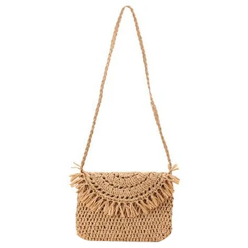 FGGS-Handmade Hook Flower Tassel Woven Bag Casual Messenger Woven Bag Vacation Beach Bag Camel
FGGS-Handmade Hook Flower Tassel Woven Bag Casual Messenger Woven Bag Vacation Beach Bag Camel