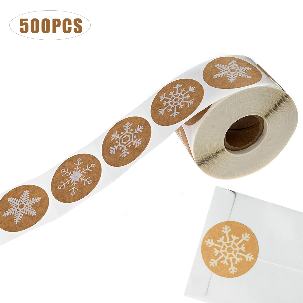 Christmas New Year Decoration Snowflakes Round Stickers 500PCS/Roll Tags Merry Christmas Gift Seal Envelope Self-adhesive Labels
Christmas New Year Decoration Snowflakes Round Stickers 500PCS/Roll Tags Merry Christmas Gift Seal Envelope Self-adhesive Labels