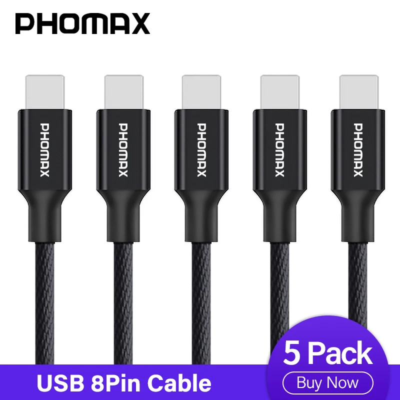 PHOMAX USB Cable 5Pack Nylon Braided for iphone X XS XR Fast Charging Sync Data USB Cable For iphone max 8 8Plus 7 6s ipad mini
PHOMAX USB Cable 5Pack Nylon Braided for iphone X XS XR Fast Charging Sync Data USB Cable For iphone max 8 8Plus 7 6s ipad mini