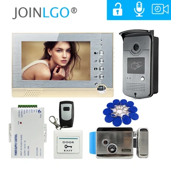 Free Shipping 7" Color LCD Record Screen Video Intercom Door Phone Kit + RFID Access Doorbell Camera + Electric Control lock
Free Shipping 7" Color LCD Record Screen Video Intercom Door Phone Kit + RFID Access Doorbell Camera + Electric Control lock