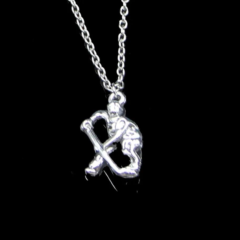 Модные 25*16 мм хоккеист Sporter кулон ожерелье цепочка для женщин колье креативные