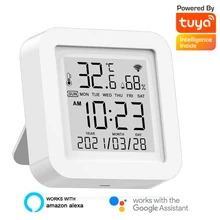 Tuya WIFI Temperature Humidity Sensor Smart Smart Life Remote Control With Display Support Alexa Google Assistant Smart Home
Tuya WIFI Temperature Humidity Sensor Smart Smart Life Remote Control With Display Support Alexa Google Assistant Smart Home
