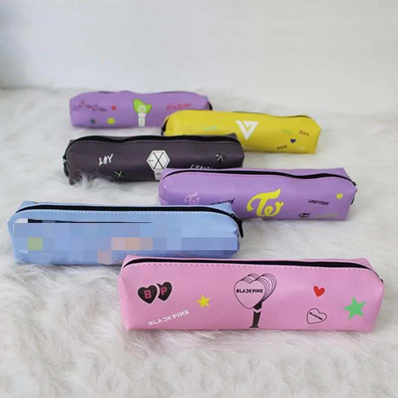EXO SEVENTEEN TWICE GOT7 Square Leather Pencil Pen Bag Fashion Cosmetic Makeup Bag Coin Case For Students School Supplies
EXO SEVENTEEN TWICE GOT7 Square Leather Pencil Pen Bag Fashion Cosmetic Makeup Bag Coin Case For Students School Supplies