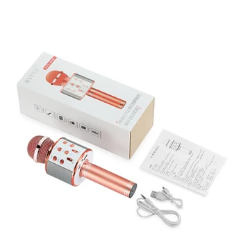 Portable Karaoke Microphone Bluetooth Speaker Handheld Microphone Wireless Multifunction for Home KTV FKU66
Portable Karaoke Microphone Bluetooth Speaker Handheld Microphone Wireless Multifunction for Home KTV FKU66