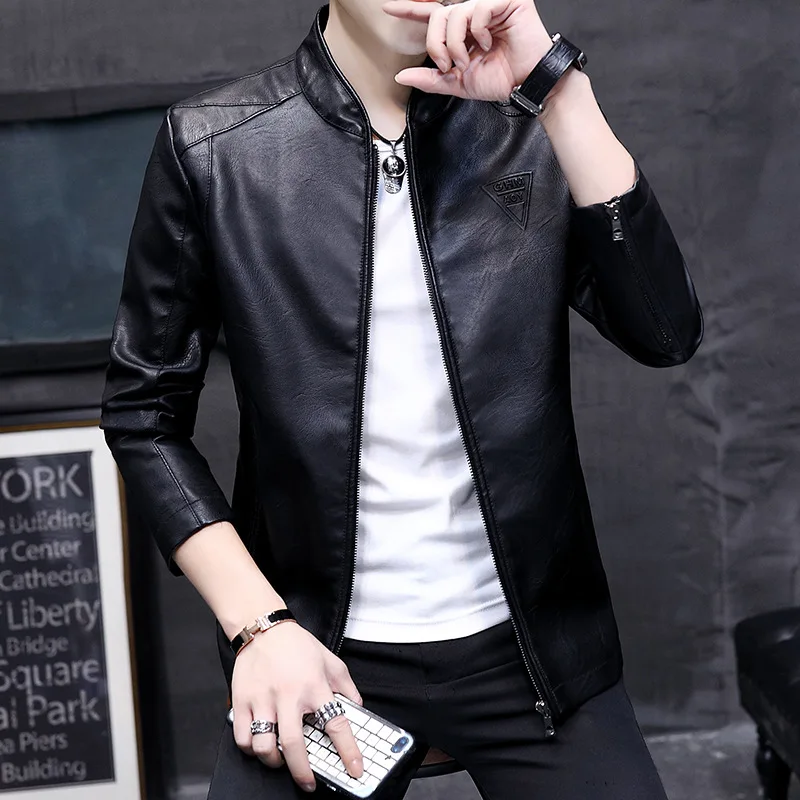 Autumn And Winter New Style Men Korean-style Slim Fit PU Leather Men'S Wear Versatile Simple Fashion Fashion Man Leather Jacket
Autumn And Winter New Style Men Korean-style Slim Fit PU Leather Men'S Wear Versatile Simple Fashion Fashion Man Leather Jacket