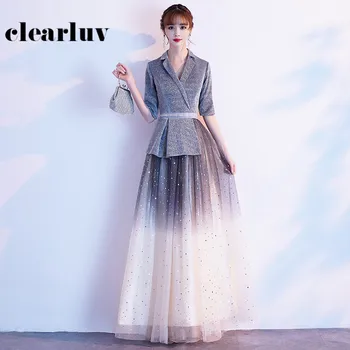 Suit Collar Evening Dresses DR322 Patchwork A-Line Vestido De Fiesta Gradient Robe De Soiree Shiny Seuqin Zipper Formal Dress
Suit Collar Evening Dresses DR322 Patchwork A-Line Vestido De Fiesta Gradient Robe De Soiree Shiny Seuqin Zipper Formal Dress
