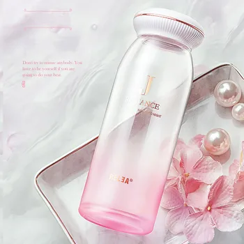 460ML Portable Glass Female Cute Fresh Creative Tea Cup Large Capacity Student Hand Cup Crystal Water Bottle Cute Water Bottle 
460ML Portable Glass Female Cute Fresh Creative Tea Cup Large Capacity Student Hand Cup Crystal Water Bottle Cute Water Bottle