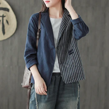 Womens Linen Blazer Suit Outwear Jacket Striped Retro Vintage Fashion Casual AZ24291528
Womens Linen Blazer Suit Outwear Jacket Striped Retro Vintage Fashion Casual AZ24291528