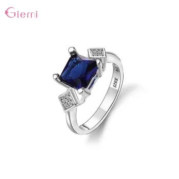 Square Top Quality Blue Crystal Charms Engagement Rings For Women Girlfriend S925 Sterling Silver Wedding Luxury Female Jewelry
Square Top Quality Blue Crystal Charms Engagement Rings For Women Girlfriend S925 Sterling Silver Wedding Luxury Female Jewelry