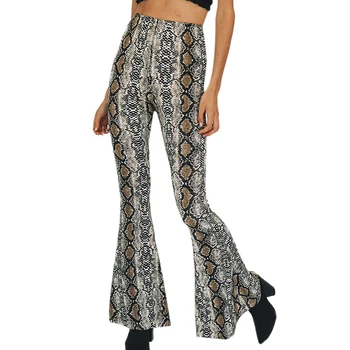 Autumn Fashion Snake Skin Print Wide Leg Pants Sexy Party Club Flare Pants Casual Elastic Waist Trousers
Autumn Fashion Snake Skin Print Wide Leg Pants Sexy Party Club Flare Pants Casual Elastic Waist Trousers