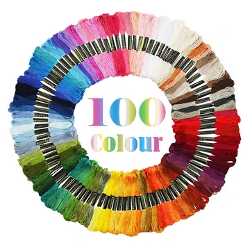 Polyester Cross Stitch Sewing Supplies 8M DIY Handmade Tools Braided Rope Random Color Embroidered Thread 100Pcs
Polyester Cross Stitch Sewing Supplies 8M DIY Handmade Tools Braided Rope Random Color Embroidered Thread 100Pcs