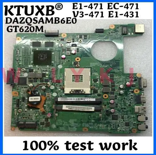 KTUXB Acer DAZQSAMB6E0 motherboard for E1-471 EC-471 V3-471 E1-431 Laptop GT620M DDR3 100% test work | Компьютеры и офис