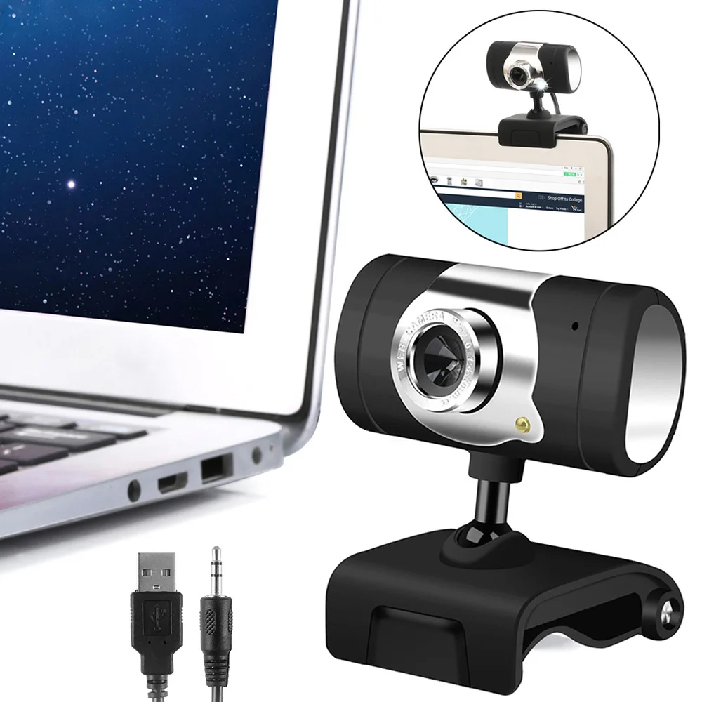 HD Webcam with Microphone HD 640 * 480 USB 2.0 Webcam Camera with MIC Clip-on for Computer PC Laptop Camera Webcam
HD Webcam with Microphone HD 640 * 480 USB 2.0 Webcam Camera with MIC Clip-on for Computer PC Laptop Camera Webcam