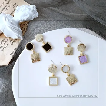 AB Style Temperament Earrings Stud Earrings Contracted Earrings Fashion Jewelry for Women
AB Style Temperament Earrings Stud Earrings Contracted Earrings Fashion Jewelry for Women