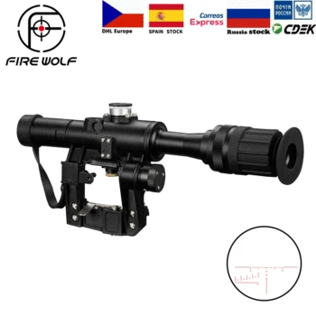FIRE WOLF 4x24 PSO Type Riflescope SVD Sniper Rifle Series AK Rifle Scope for Hunting Sight
FIRE WOLF 4x24 PSO Type Riflescope SVD Sniper Rifle Series AK Rifle Scope for Hunting Sight