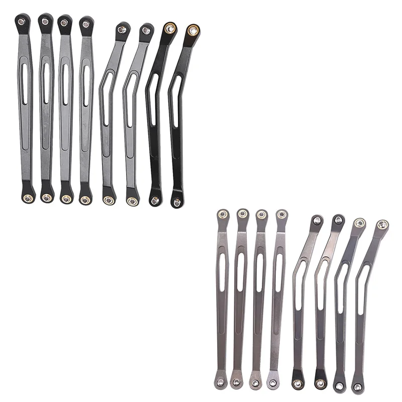 8Pcs/Set Aluminum Alloy Upper Lower Suspension Links Linkage Set for 1/10 Axial WRAITH RC Crawler
8Pcs/Set Aluminum Alloy Upper Lower Suspension Links Linkage Set for 1/10 Axial WRAITH RC Crawler