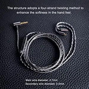 MMCX 0.78mm Earphone Cable HiFi Earbud Headset Replacement TRS MMCX Cord KZ ES4 ED16 ZS5 ZS6 MMCX 0.78mm Earphone Cable HiFi Earbud Headset Replacement TRS MMCX Cord KZ ES4 ED16 ZS5 ZS6