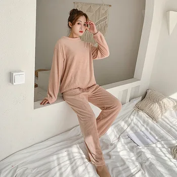 Warm Pajamas for Women Velvet Pijamas Mujer Invierno Flannel Sleepwear Home Suit Pyjama Femme Home Clothes Animal Pigiama Donna 
Warm Pajamas for Women Velvet Pijamas Mujer Invierno Flannel Sleepwear Home Suit Pyjama Femme Home Clothes Animal Pigiama Donna